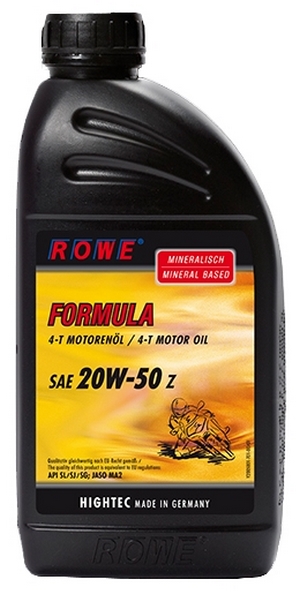 Объем 1л. ROWE HIGHTEC Formula Z 20W-50 - 20050-0010-03 - Автомобильные жидкости. Розница и оптом, масла и антифризы - KarPar Артикул: 20050-0010-03. PATRIOT.