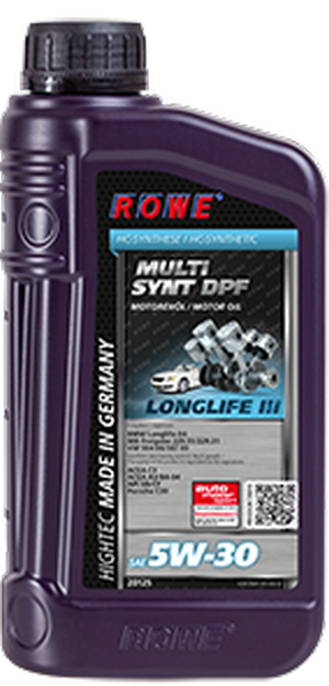 Объем 1л. ROWE Hightec Multi Synt DPF 5W-30 - 20125-0010-03 - Автомобильные жидкости, масла и антифризы - KarPar Артикул: 20125-0010-03. PATRIOT.