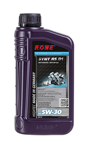 Объем 1л. ROWE Hightec Synt RS D1 SAE 5W-30 - 20212-0010-03 - Автомобильные жидкости. Розница и оптом, масла и антифризы - KarPar Артикул: 20212-0010-03. PATRIOT.