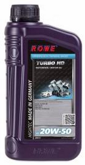 Объем 1л. ROWE Hightec Turbo HD 20W-50 - 20011-0010-03 - Автомобильные жидкости. Розница и оптом, масла и антифризы - KarPar Артикул: 20011-0010-03. PATRIOT.