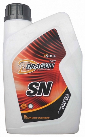 Объем 1л. S-OIL Dragon SN 5W-30 - DSN5w30_01 - Автомобильные жидкости. Розница и оптом, масла и антифризы - KarPar Артикул: DSN5w30_01. PATRIOT.