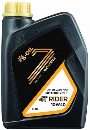 Объем 0,8л. S-OIL Seven 4T Rider 10W-40 - 4T-RIDER10w40_08 - Автомобильные жидкости. Розница и оптом, масла и антифризы - KarPar Артикул: 4T-RIDER10w40_08. PATRIOT.