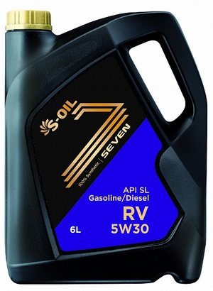 Объем 6л. S-OIL Seven RV 5W-30 - RV5W30_06 - Автомобильные жидкости. Розница и оптом, масла и антифризы - KarPar Артикул: RV5W30_06. PATRIOT.