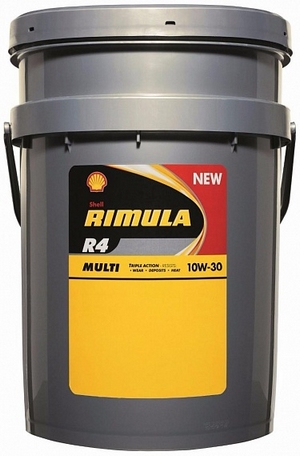 Объем 20л. SHELL Rimula R4 Multi 10W-30 - 550041357 - Автомобильные жидкости. Розница и оптом, масла и антифризы - KarPar Артикул: 550041357. PATRIOT.