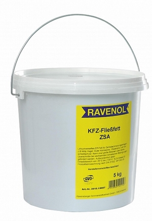 Объем 5кг Смазка для централиз. систем RAVENOL KFZ-Fliessfett ZSA - 1340107-005-03-000 - Автомобильные жидкости. Розница и оптом, масла и антифризы - KarPar Артикул: 1340107-005-03-000. PATRIOT.