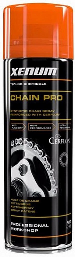 Объем 0,5л. Смазка для цепи XENUM Chain Pro with Cerflon - 4090500 - Автомобильные жидкости. Розница и оптом, масла и антифризы - KarPar Артикул: 4090500. PATRIOT.