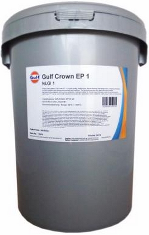 Объем 18кг Смазка GULF Crown EP 1 - 500780GU - Автомобильные жидкости. Розница и оптом, масла и антифризы - KarPar Артикул: 500780GU. PATRIOT.