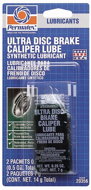Объем 0,010кг Смазка суппорта PERMATEX Ultra Disk Brake Caliper Lube - 20356 - Автомобильные жидкости. Розница и оптом, масла и антифризы - KarPar Артикул: 20356. PATRIOT.