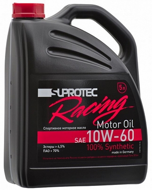 Объем 5л. SUPROTEC Racing Motor Oil 10W-60 - 122417 - Автомобильные жидкости. Розница и оптом, масла и антифризы - KarPar Артикул: 122417. PATRIOT.