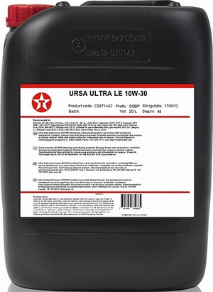Объем 20л. TEXACO Ursa Ultra LE 10W-30 - 802972HOE - Автомобильные жидкости. Розница и оптом, масла и антифризы - KarPar Артикул: 802972HOE. PATRIOT.