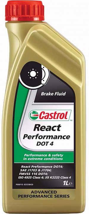 Тормозная жидкость CASTROL DOT-4 React Performance - 157F8B Объем 1л. - Автомобильные жидкости, масла и антифризы - KarPar Артикул: 157F8B. PATRIOT.