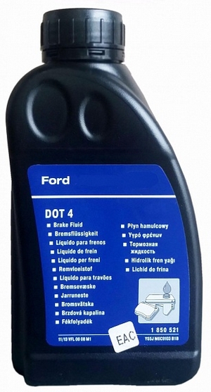 Тормозная жидкость FORD DOT-4 - 1850521 Объем 0,5л. - Автомобильные жидкости, масла и антифризы - KarPar Артикул: 1850521. PATRIOT.