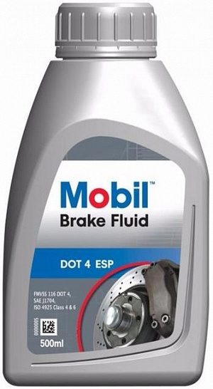 Тормозная жидкость MOBIL Brake Fluid DOT 4 ESP - 740149 Объем 0,5л. - Автомобильные жидкости, масла и антифризы - KarPar Артикул: 740149. PATRIOT.