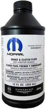 Тормозная жидкость MOPAR DOT-4 - 04549625AD Объем 0,355л.