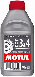 Тормозная жидкость MOTUL DOT 3&4 Brake Fluid - 102718 Объем 0,5л.