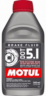 Тормозная жидкость MOTUL DOT 5.1 Brake Fluid - 100950 Объем 0,5л.