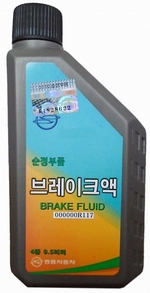 Тормозная жидкость SSANGYONG DOT-4 Brake Fluid - 000000R117 Объем 0,5л.