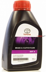 Тормозная жидкость TOYOTA DOT 4 Brake and Clutch Fluid - 08823-80111 Объем 0,5л.