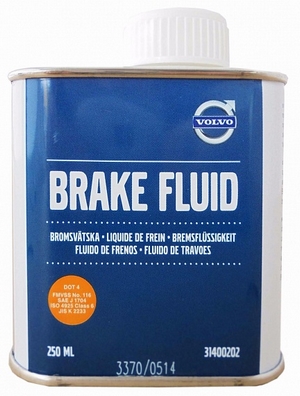 Тормозная жидкость VOLVO DOT-4 Brake Fluid - 31400202 Объем 0,25л. - Автомобильные жидкости, масла и антифризы - KarPar Артикул: 31400202. PATRIOT.