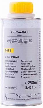 Тормозная жидкость VW DOT-4 - B000750M1 Объем 0,25л.