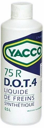 Тормозная жидкость YACCO 75 R DOT 4 - 625571 Объем 0,5л.
