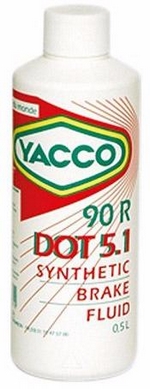 Тормозная жидкость YACCO 90 R DOT 5.1 - 626571 Объем 0,5л.