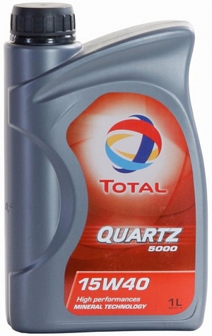 Объем 1л. TOTAL Quartz 5000 15W-40 - 166236 - Автомобильные жидкости, масла и антифризы - KarPar Артикул: 166236. PATRIOT.