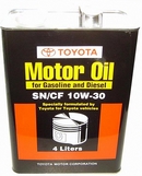 Объем 4л. TOYOTA Motor Oil 10W-30 SN/CF - 08880-83320