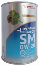 Объем 1л. TOYOTA  Motor Oil SM 0W-20 - 08880-09206