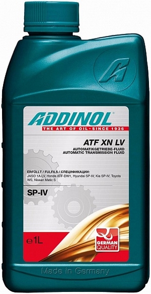 Объем 1л. Трансмиссионное масло ADDINOL ATF XN LV - 4014766073747 - Автомобильные жидкости. Розница и оптом, масла и антифризы - KarPar Артикул: 4014766073747. PATRIOT.