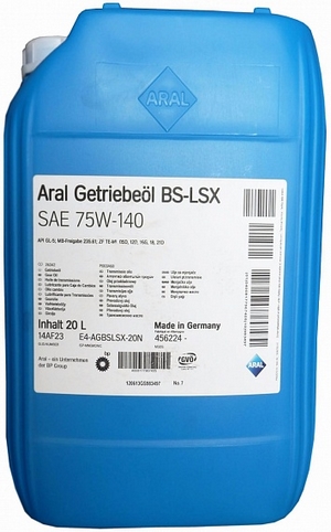 Объем 20л. Трансмиссионное масло ARAL Getriebeol BS-LSX 75W-140 - 1554CF - Автомобильные жидкости. Розница и оптом, масла и антифризы - KarPar Артикул: 1554CF. PATRIOT.