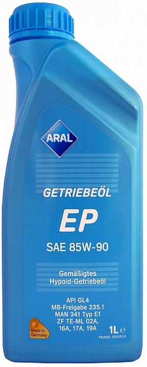 Объем 1л. Трансмиссионное масло ARAL Getriebeol EP 85W-90 - 14F84E - Автомобильные жидкости. Розница и оптом, масла и антифризы - KarPar Артикул: 14F84E. PATRIOT.