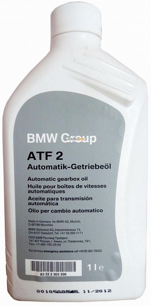 Объем 1л. Трансмиссионное масло BMW ATF 2 Automatik- Getriebeoel ( BMW ATF M 1375.4) - 83222305396 - Автомобильные жидкости. Розница и оптом, масла и антифризы - KarPar Артикул: 83222305396. PATRIOT.