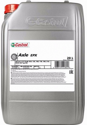 Объем 20л. Трансмиссионное масло CASTROL Axle EPX 90 - 1589DB - Автомобильные жидкости. Розница и оптом, масла и антифризы - KarPar Артикул: 1589DB. PATRIOT.