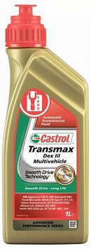 Объем 1л. Трансмиссионное масло CASTROL Transmax Dex III Multivehicle - 157AB3