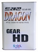 Объем 4л. Трансмиссионное масло DRAGON Gear HD 85W-140 - DHD85w140_04