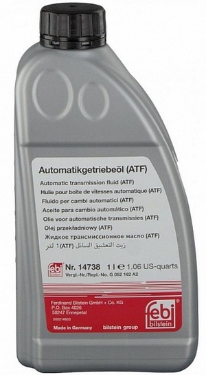 Объем 1л. Трансмиссионное масло FEBI ATF - 14738 - Автомобильные жидкости. Розница и оптом, масла и антифризы - KarPar Артикул: 14738. PATRIOT.
