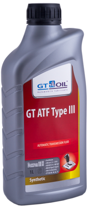 Объем 1л. Трансмиссионное масло GT-OIL GT ATF Type III - 8809059407776 - Автомобильные жидкости. Розница и оптом, масла и антифризы - KarPar Артикул: 8809059407776. PATRIOT.