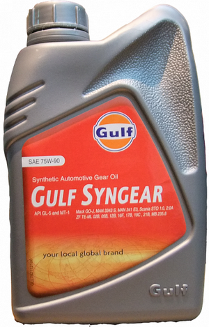 Объем 1л. Трансмиссионное масло GULF Syngear 75W-90 - 237907GU01 - Автомобильные жидкости. Розница и оптом, масла и антифризы - KarPar Артикул: 237907GU01. PATRIOT.