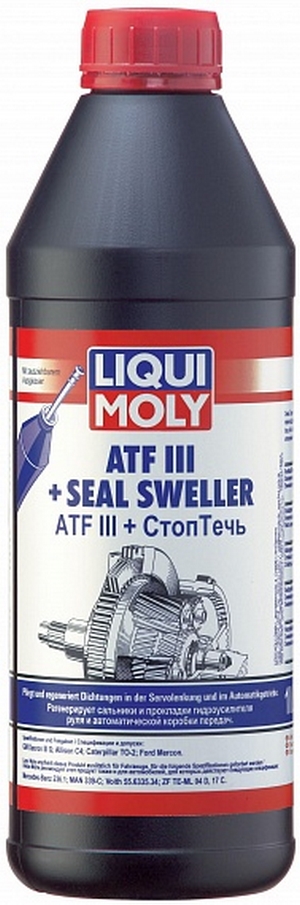 Объем 1л. Трансмиссионное масло LIQUI MOLY ATF III + Seel Sweller - 7527 - Автомобильные жидкости. Розница и оптом, масла и антифризы - KarPar Артикул: 7527. PATRIOT.
