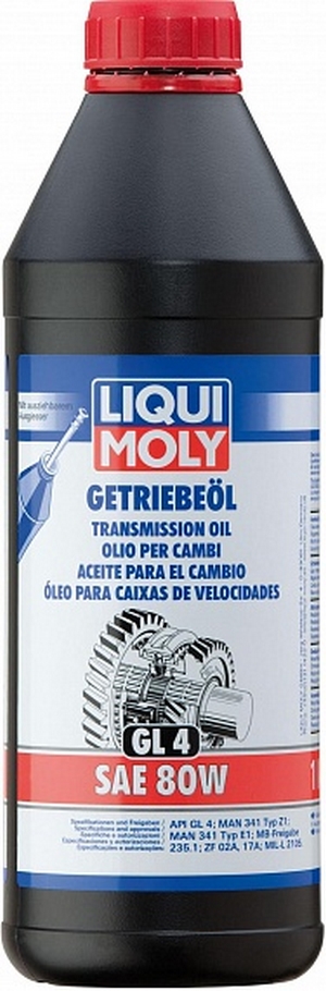 Объем 1л. Трансмиссионное масло LIQUI MOLY Getriebeoil 80W - 1952 - Автомобильные жидкости. Розница и оптом, масла и антифризы - KarPar Артикул: 1952. PATRIOT.