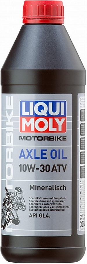 Объем 1л. Трансмиссионное масло LIQUI MOLY Motorbike Axle Oil ATV 10W-30 - 3094 - Автомобильные жидкости. Розница и оптом, масла и антифризы - KarPar Артикул: 3094. PATRIOT.