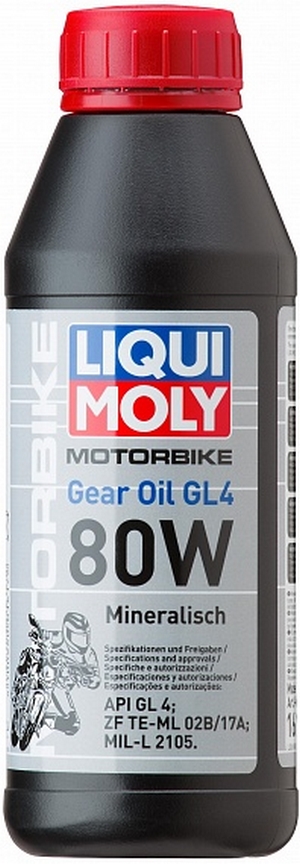 Объем 0,5л. Трансмиссионное масло LIQUI MOLY Motorbike Gear Oil 80W - 7587 - Автомобильные жидкости. Розница и оптом, масла и антифризы - KarPar Артикул: 7587. PATRIOT.
