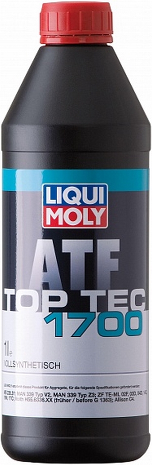 Объем 1л. Трансмиссионное масло LIQUI MOLY Top Tec ATF 1700 - 3663 - Автомобильные жидкости. Розница и оптом, масла и антифризы - KarPar Артикул: 3663. PATRIOT.