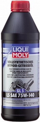 Объем 1л. Трансмиссионное масло LIQUI MOLY Vollsynthetisches Hypoid-Getriebeoil LS 75W-140 - 8038