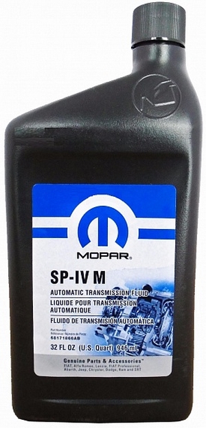 Объем 0,946л. Трансмиссионное масло MOPAR SP-IV M ATF - 68171866AB - Автомобильные жидкости. Розница и оптом, масла и антифризы - KarPar Артикул: 68171866AB. PATRIOT.
