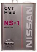 Объем 4л. Трансмиссионное масло NISSAN CVT Fluid NS-1 - KLE50-00004
