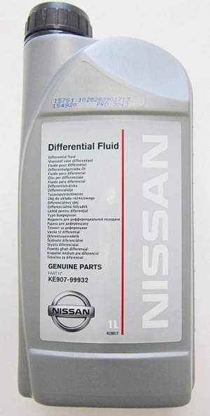 Объем 1л. Трансмиссионное масло NISSAN Differential Fluid 80W-90 GL-5 - KE907-99932 - Автомобильные жидкости. Розница и оптом, масла и антифризы - KarPar Артикул: KE907-99932. PATRIOT.