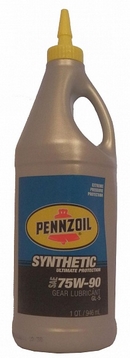 Объем 0,946л. Трансмиссионное масло PENNZOIL Synthetic 75W-90 GL-5 - 56077