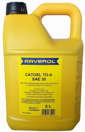 Объем 5л. Трансмиссионное масло RAVENOL Catoel TO-4 30W - 1310613-005-01-000 - Автомобильные жидкости. Розница и оптом, масла и антифризы - KarPar Артикул: 1310613-005-01-000. PATRIOT.